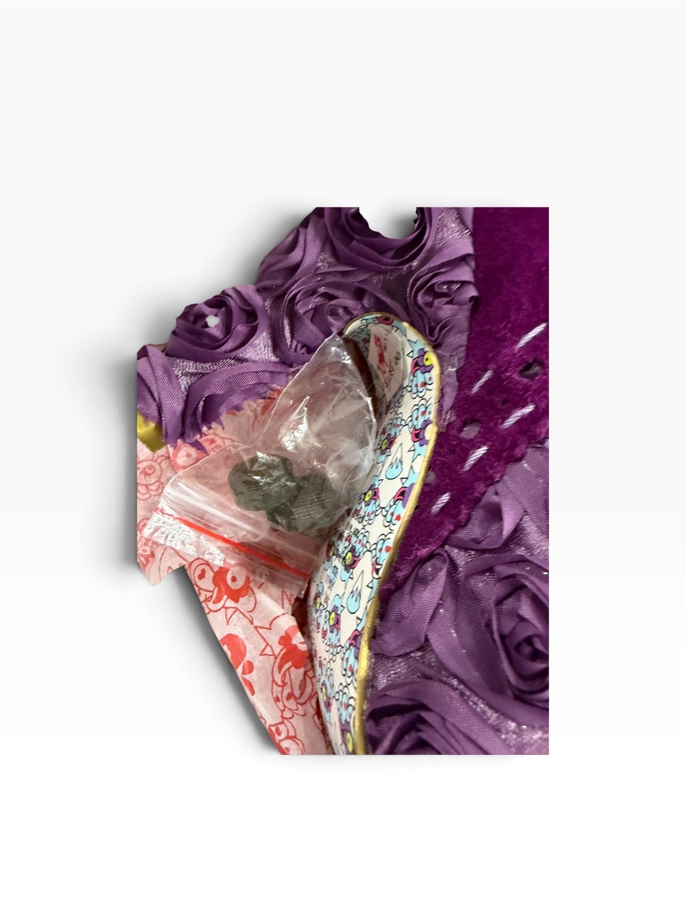 Irregular Choice Abigail’s Party Purple Rosette Boots EU 41 US 10 Rare - Picture 6 of 8
